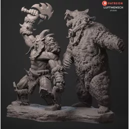 Figura de Rexxar y Misha - World of Warcraft