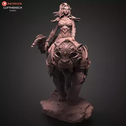 Figura de Tyrande y Ash'alah - World of Warcraft