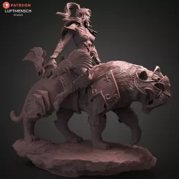 Figura de Tyrande y Ash'alah - World of Warcraft