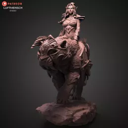 Figura de Tyrande y Ash'alah - World of Warcraft