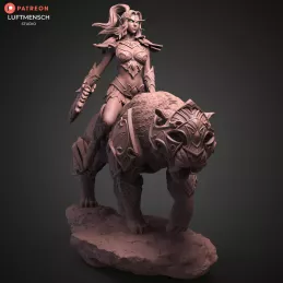 Figura de Tyrande y Ash'alah - World of Warcraft