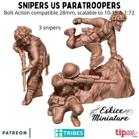 3 Snipers Parachutistes Américains