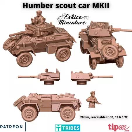 Automitrailleuse Britannique Humber Scout Car MKII