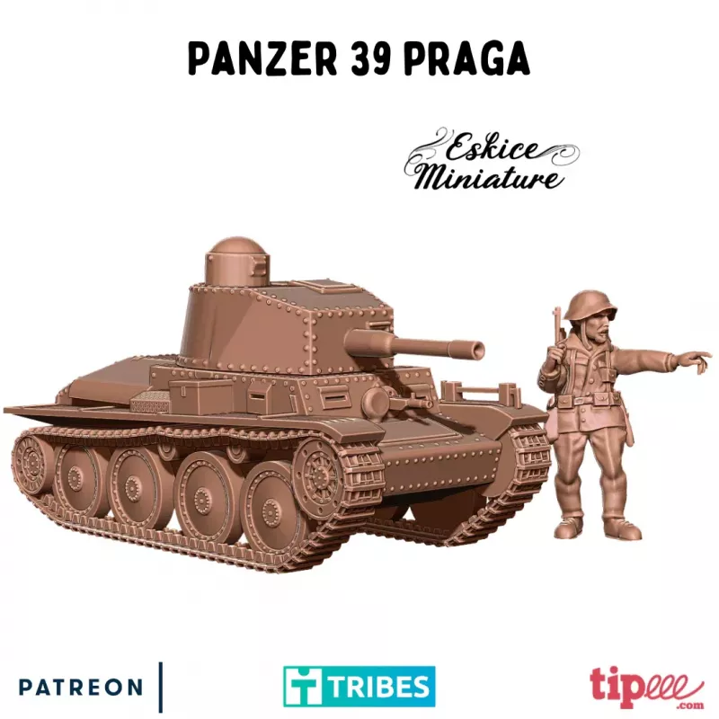 Char Léger Tchécoslovaque Panzer 39 Praga
