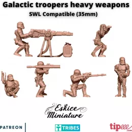 6 Soldados espaciales para el juego de mesa Star Wars Legion