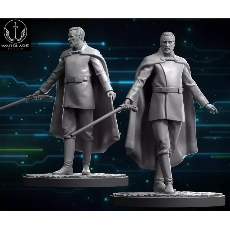 Count Dooku Figur für Star Wars Shatterpoint Brettspiel