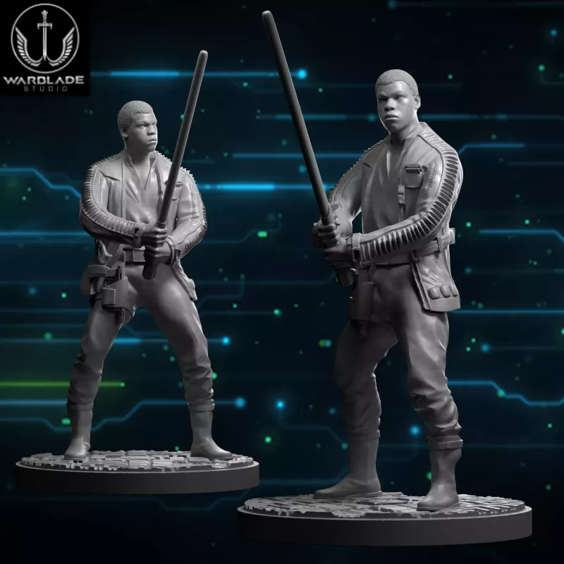 Figura de Finn para el juego de mesa Star Wars Shatterpoint