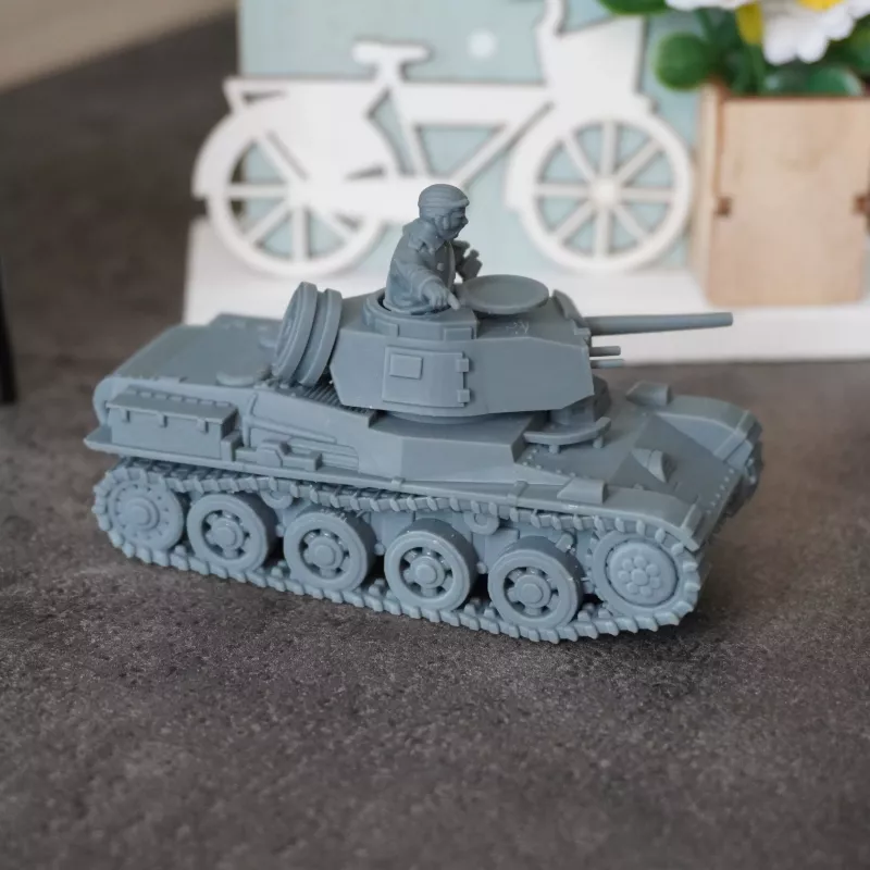 Miniatura de un tanque ligero sueco Landsverk L60 en 15 mm, 20 mm, 28 mm
