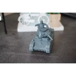 Miniatura de un tanque ligero sueco Landsverk L60 en 15 mm, 20 mm, 28 mm