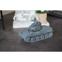 Miniatura de un tanque ligero sueco Landsverk L60 en 15 mm, 20 mm, 28 mm