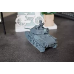 Miniatura de un tanque ligero sueco Landsverk L60 en 15 mm, 20 mm, 28 mm