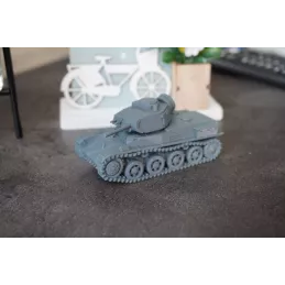 Miniatura de un tanque ligero sueco Landsverk L60 en 15 mm, 20 mm, 28 mm