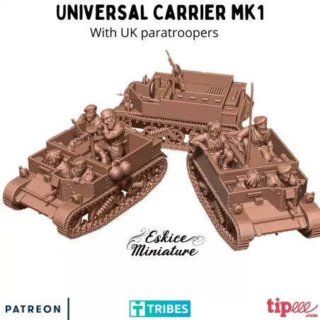 2 Universal Carriers avec Équipage