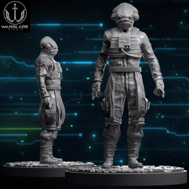 Figura de Ven Zallow para el juego de mesa Star Wars Shatterpoint