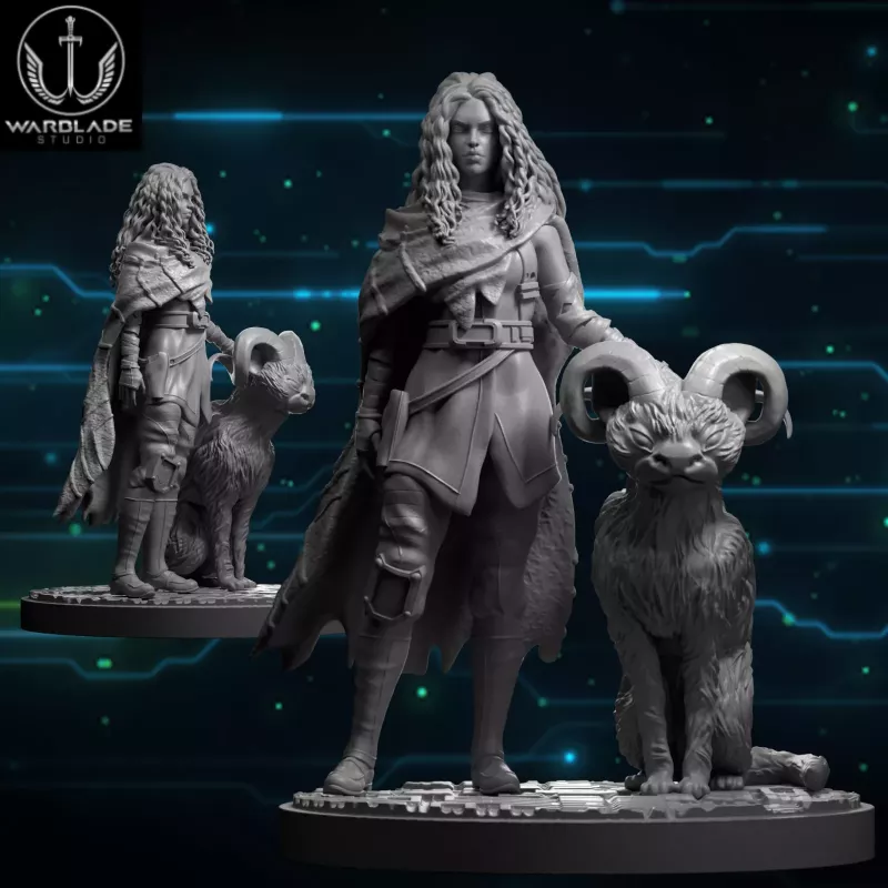 Figura de Ven Zallow para el juego de mesa Star Wars Shatterpoint