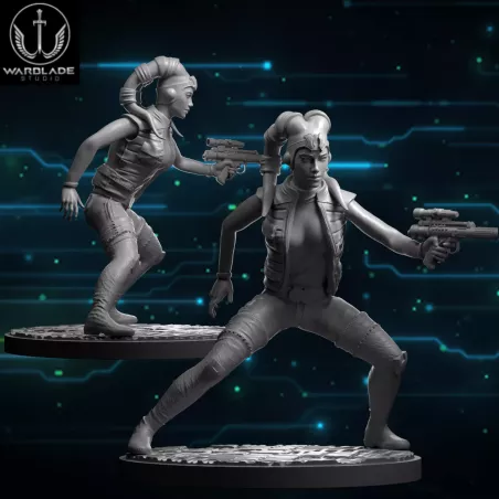 Figura de Ven Zallow para el juego de mesa Star Wars Shatterpoint