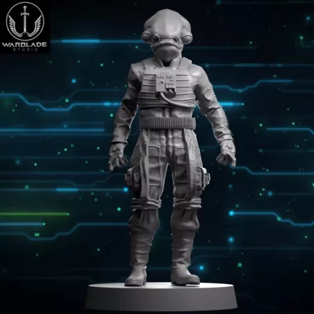 Figura de Han Solo para el juego de mesa Star Wars Legion