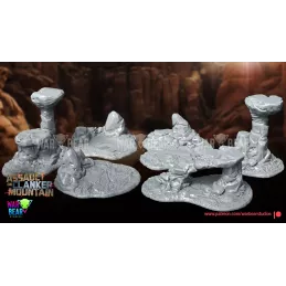 Decoración de campo y campamento de montaña de Star Wars Legion