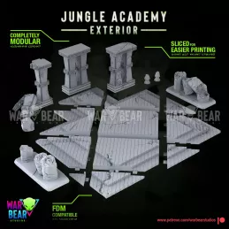 Training Academy set in the Star Wars Legion jungle